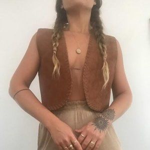 Saddle Suede Vest